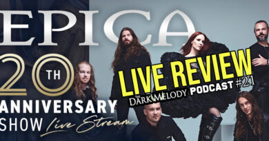 Live Review: EPICA – 20th Anniversary Show – The Dark Melody Podcast #21